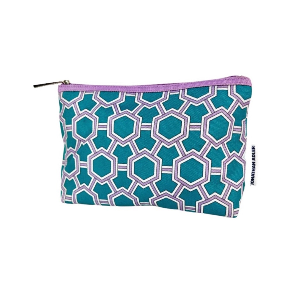 CLINIQUE X Jonathon Adler Limited Edition Cosmetic Bag   - 6 x 8” NEW
